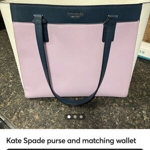 Kate spade matching purse and wallet